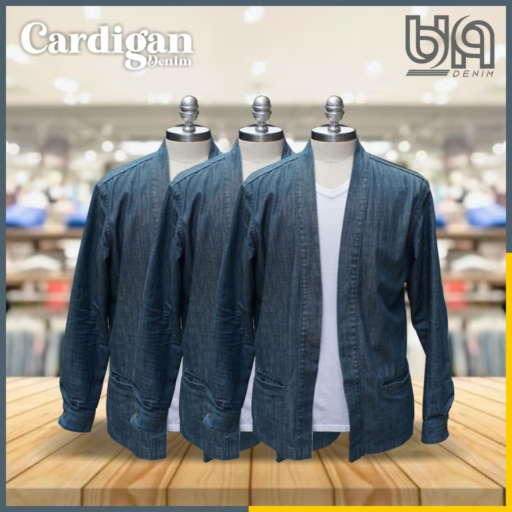 KARDIGAN JEANS /OUTER KIMONO/KIMONO JEANS  PRIA