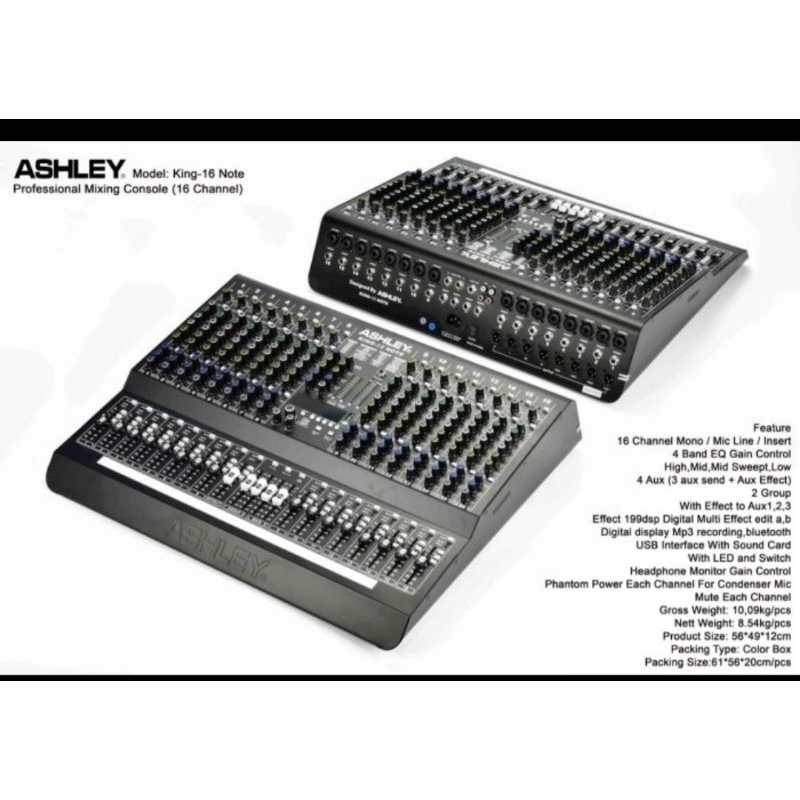 Mixer Ashley King Note 16 King 16 Note 16 Channel Original