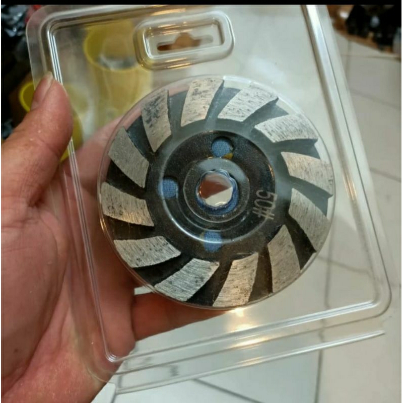 Segmen pad poles lantai beton #50 - diamond segmen pad 4" grinding