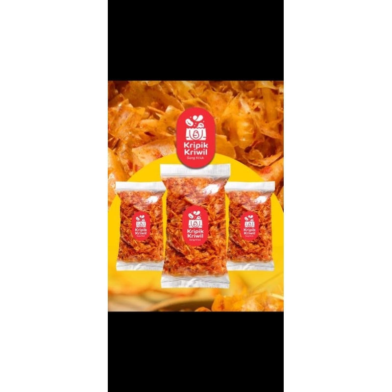 

Cemilan Keripik Kriwil pedas