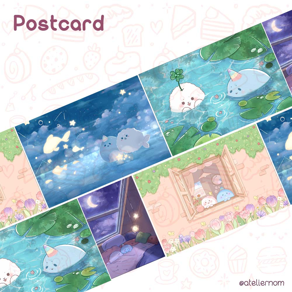 

ATELIERNOM Illustration Postcard / Kartu Pos