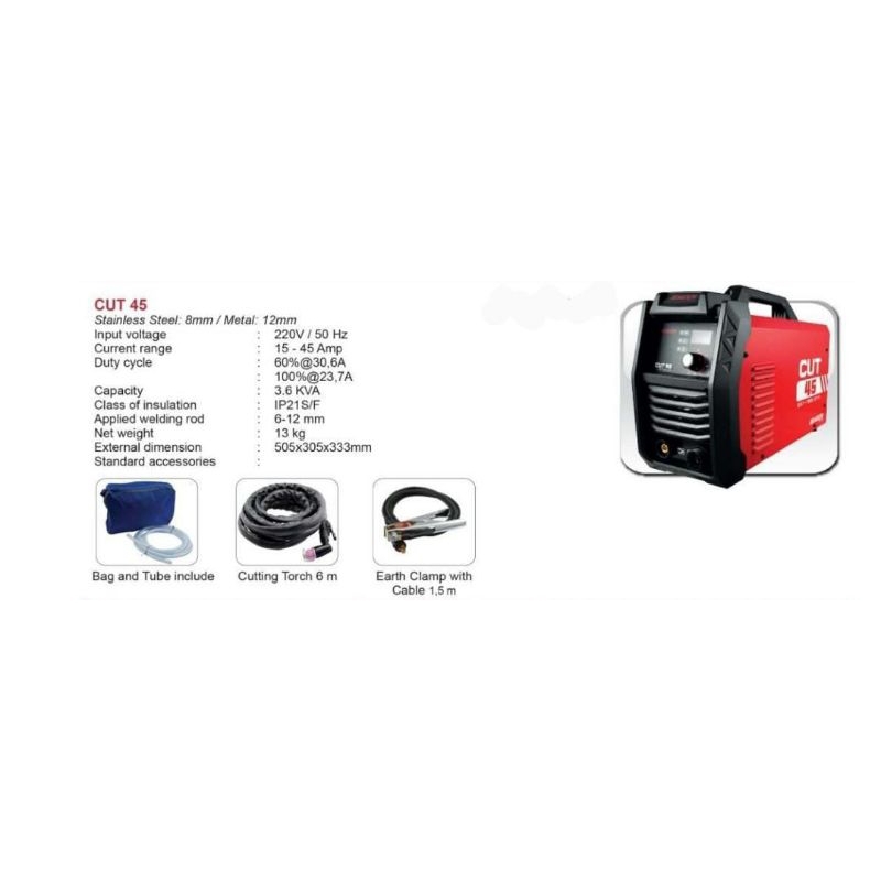 Travo Las Daiden Inverter Welding (Mesin Las) Plasma Cutter IGBT CUT 45