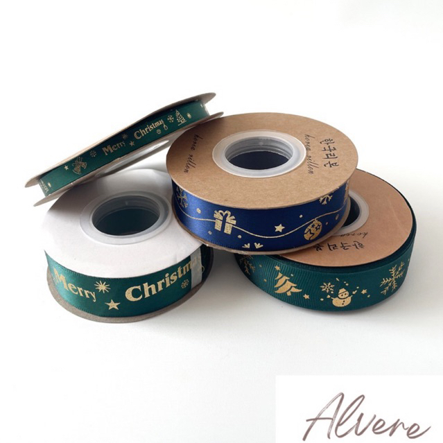 

Pita Natal Merry Christmas Ribbon Gift Kado