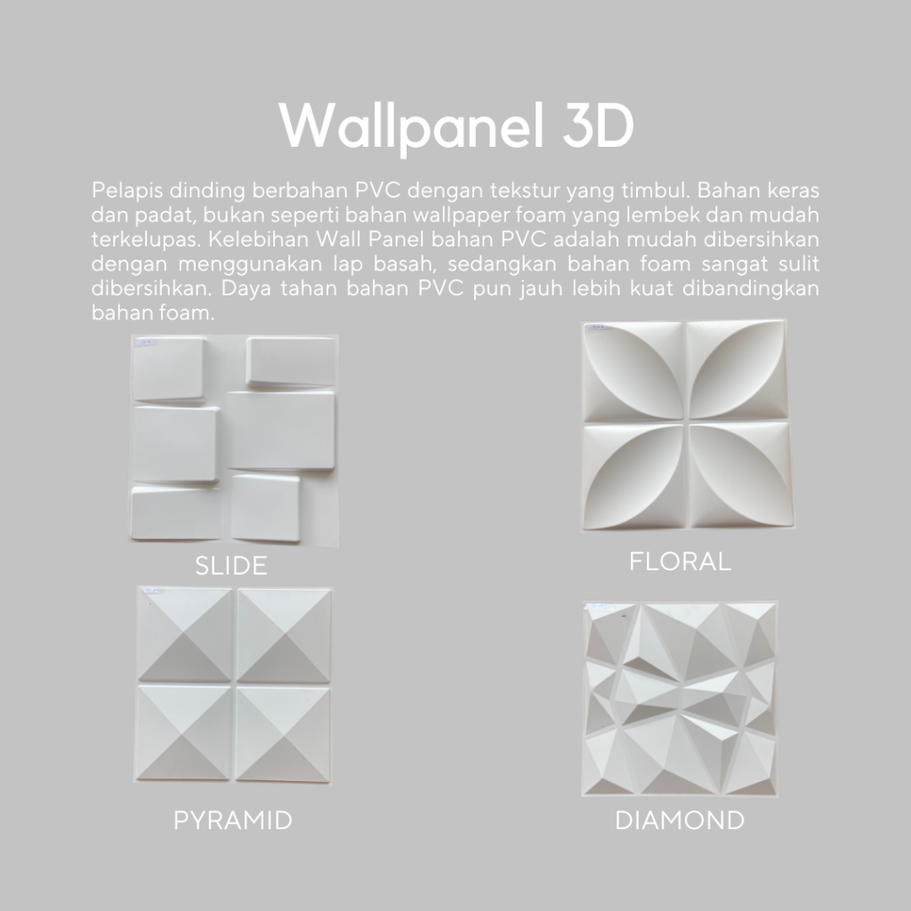 3D WPC Wall panel diameter 50cm Dekorasi Dinding Anti Rayap Dan Anti Air PVC Aestetic Dinding Aneka 