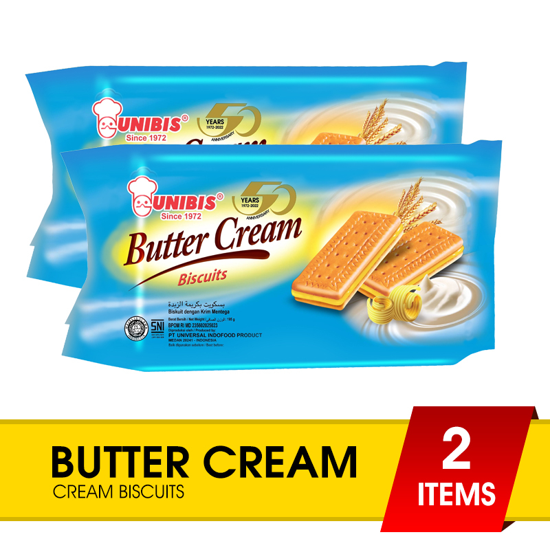 

Unibis Butter Cream (195g / 2pcs)