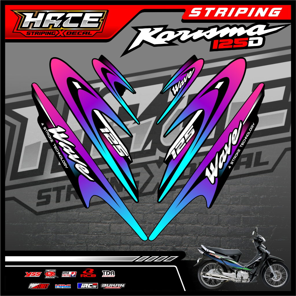STICKER STRIPING KARISMA 125D - STRIPING KARISMA 125D PREMIUM 03