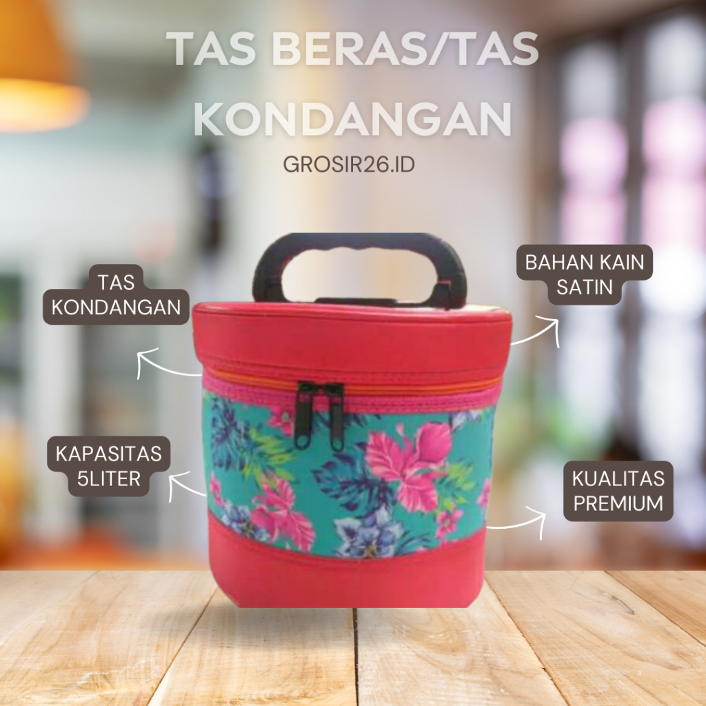 TAS JINJING TENONG/TAS BEKAL/TAS  BERAS KONDANGAN 5 LITER
