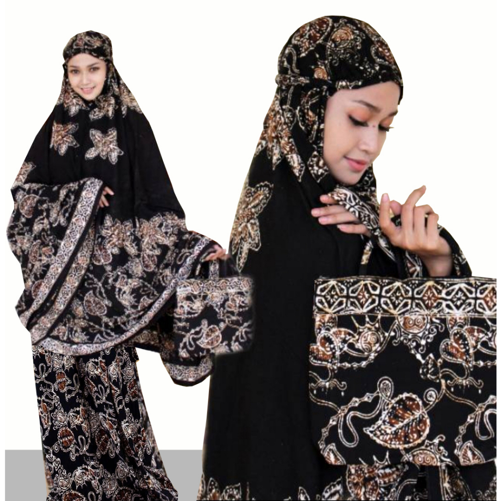 MUKENA BATIK CAP ENCIM PEKALONGAN JUMBO