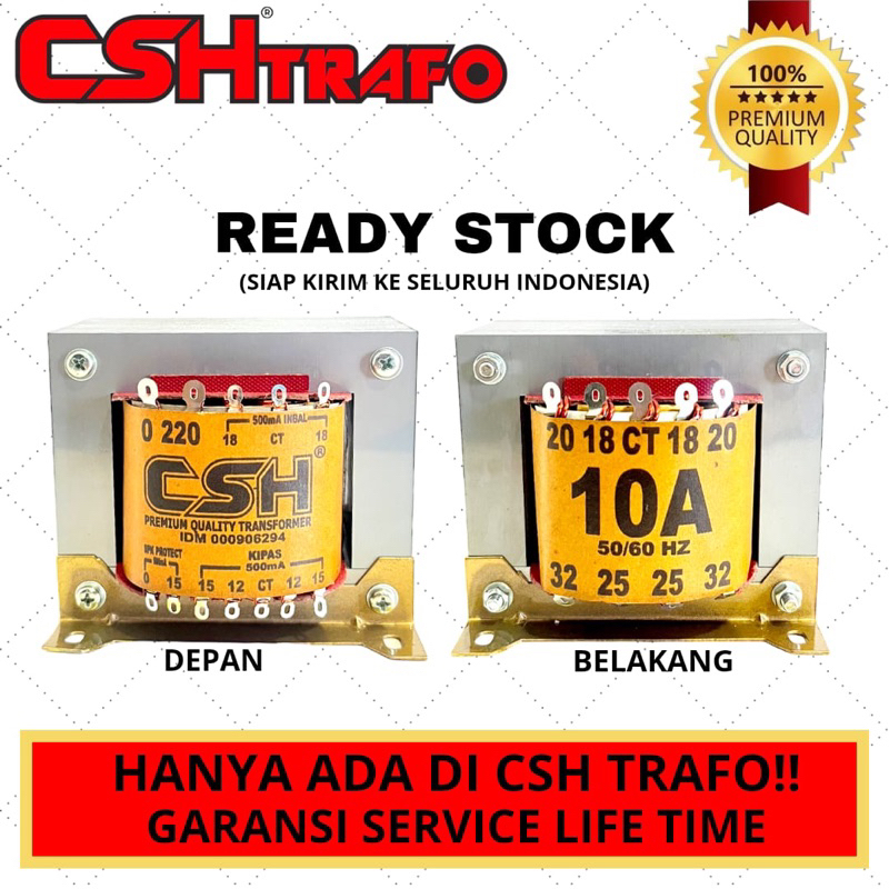 Trafo Kotak CSH Premium (MURNI) 10A CT 32V
