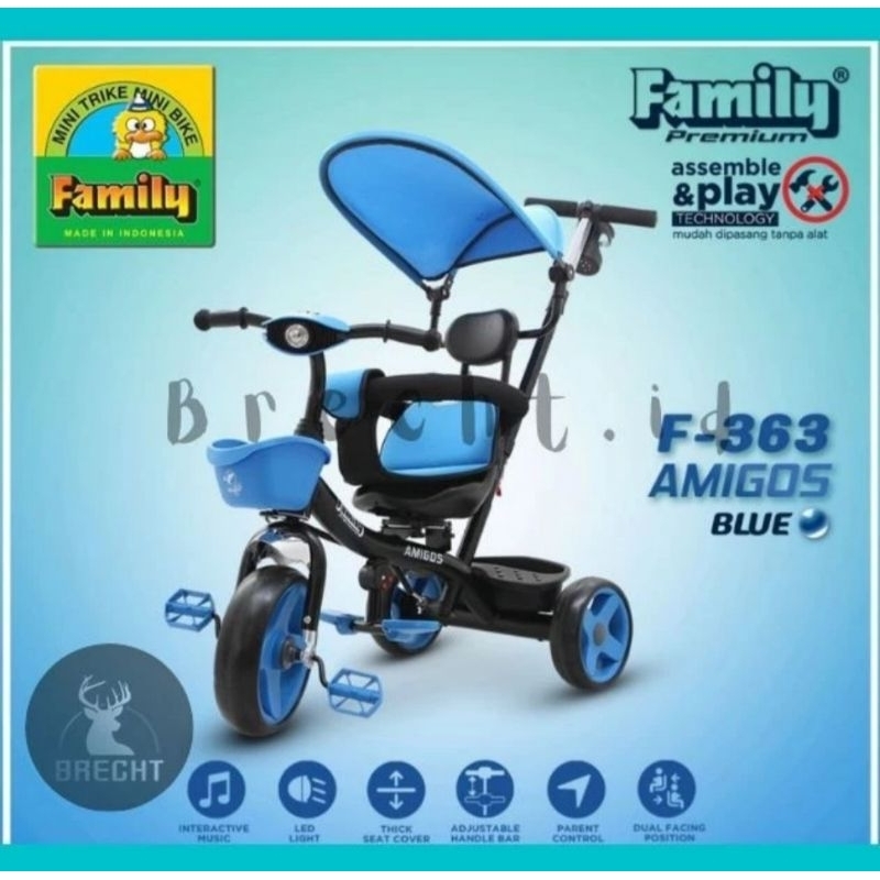 Sepeda Anak Roda 3 Family Premium F-363
