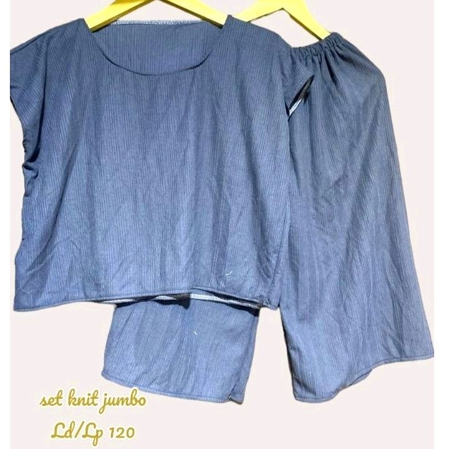 SET CROP KULOT ANNE / SETELAN KULOT KNIT /ONE SET