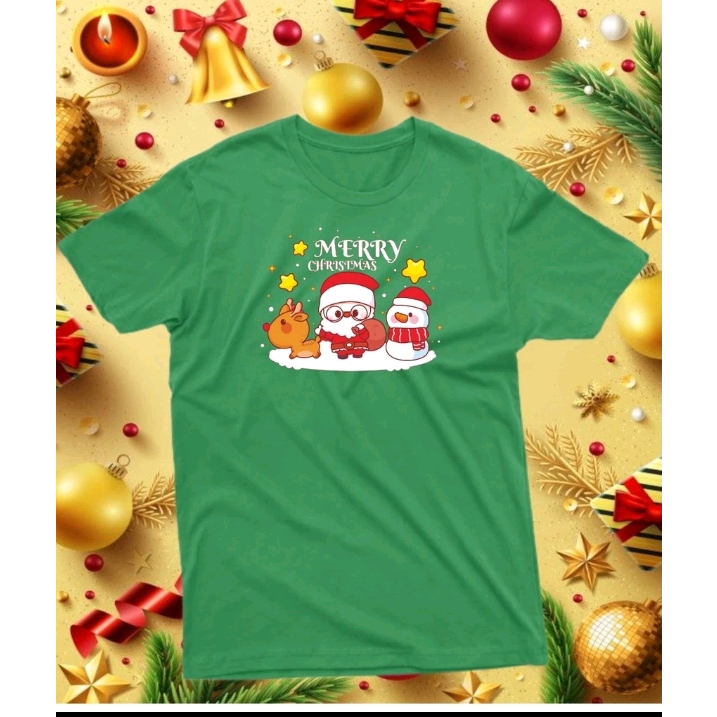 Kaos Natal Merry Christmas / Kaos Natal Couple Keluarga / Baju Natal terbaru 2023/ Kaos Natal anak