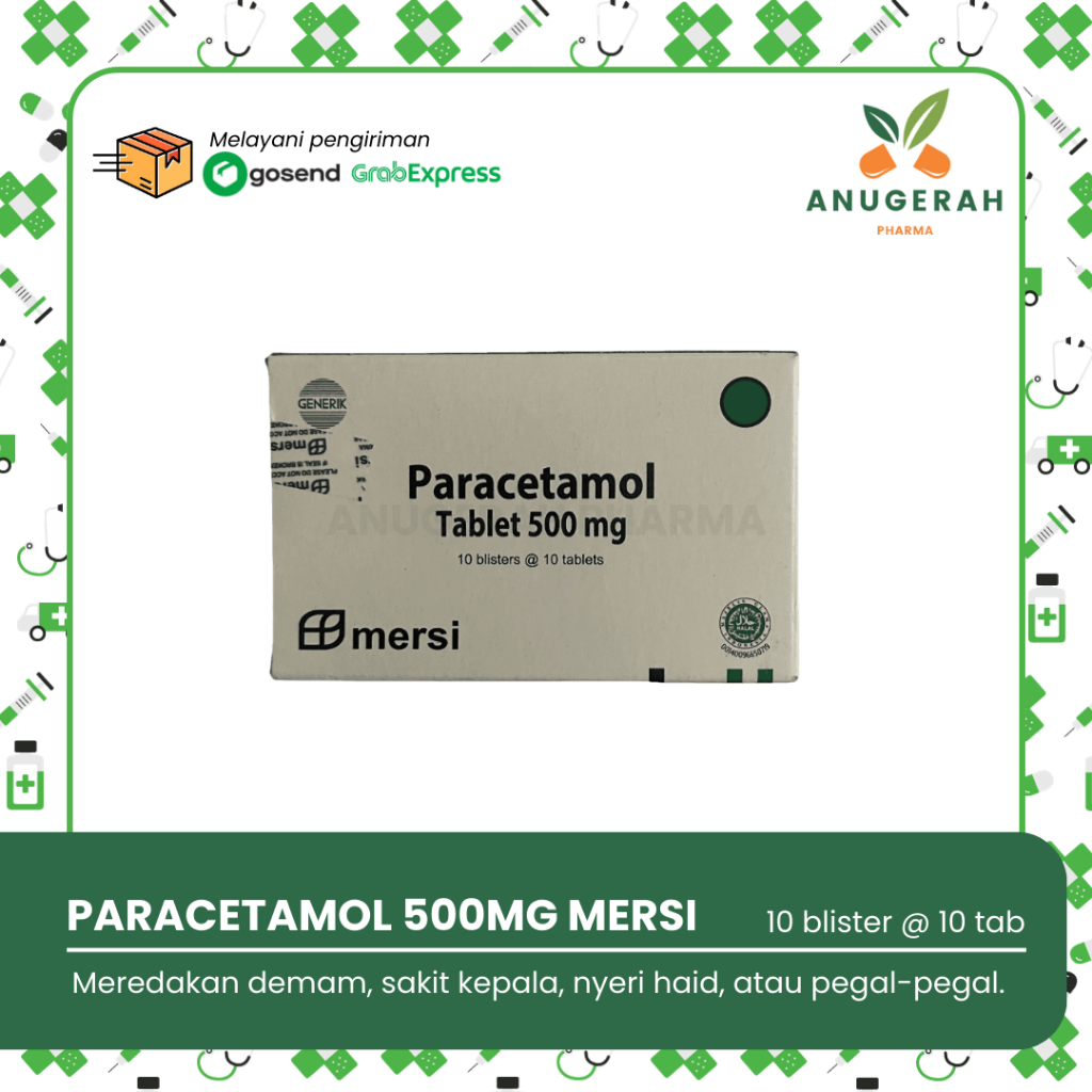 Paracetamol 500mg Box Mersi