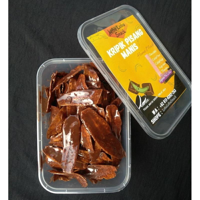 

Kripik pisang coklat lumer