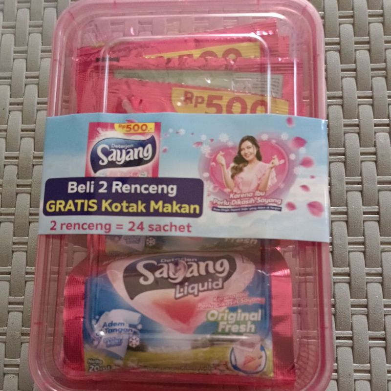 detergen sayang liquid 24 sachet
