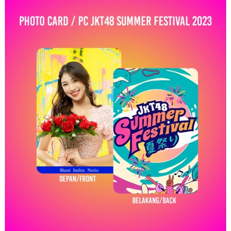 

PHOTO CARD / PC JKT48 UnOfficial FanMade SUMMER FEST EDITION // PHOTO CARD JKT48 // PC JKT48