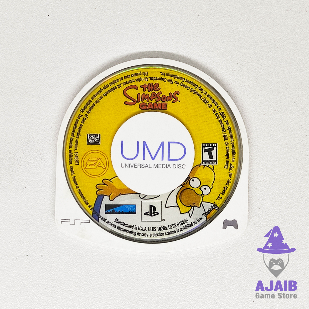 The Simpsons Game PlayStation Portable PSP UMD Game