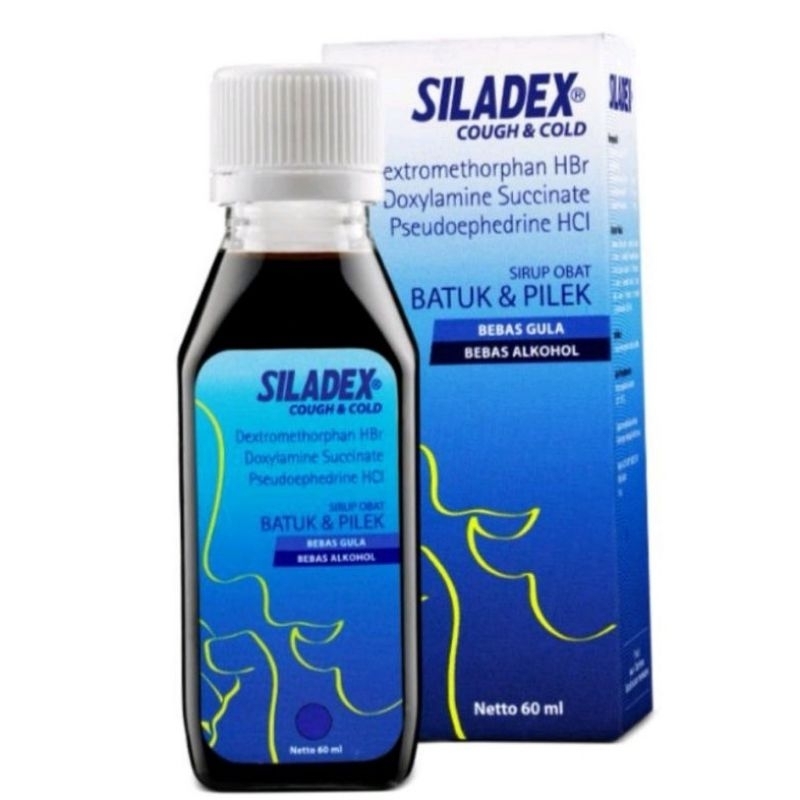 SILADEX BATUK DAN PILEK 60ml/SILADEX BATUK FLU/SILADEX BIRU