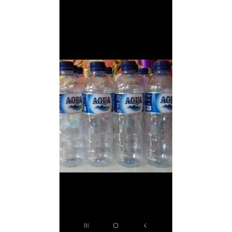 Botol Aqua Bekas 600Ml