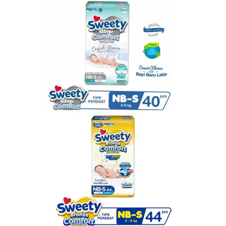 Sweety Silver NB-S40 Sweety Bronze NB-S44 Popok Perekat