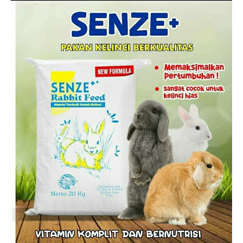 pakan kelinci senze repack 1 kg