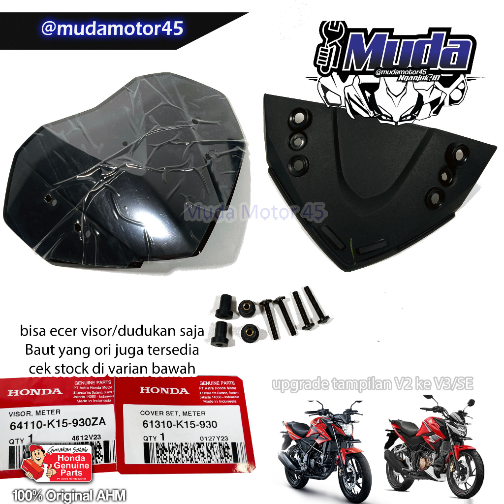 VISOR SET NEW CB150R V2 V3 NCB CB 150 SPECIAL EDITION SE 61310-64110-K15-930 TOPI BATOK COVER SPEEDO