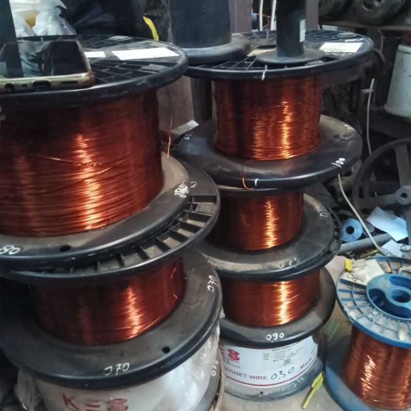 kawat tembaga email 0.45mm perkg kei biasa pew 155 derajat