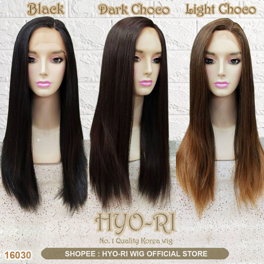 HYO-RI WIG : LACE WIG FRONT LACE WIG - HALF LACE WIG WANITA PANJANG LURUS RAMBUT PALSU WANITA PANJAN