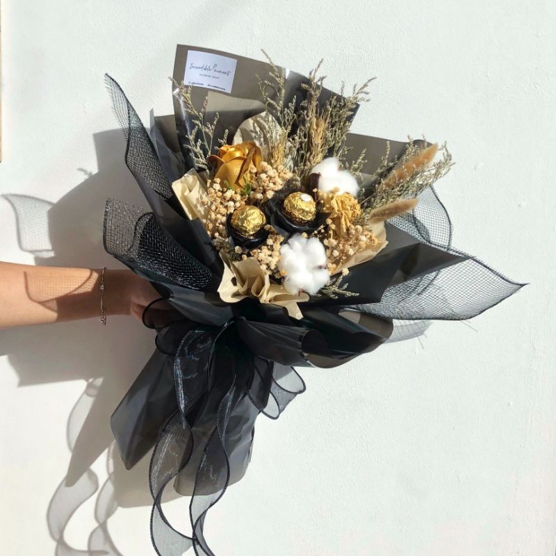 

Rustic ferrero Bouquet hadiah/birthday