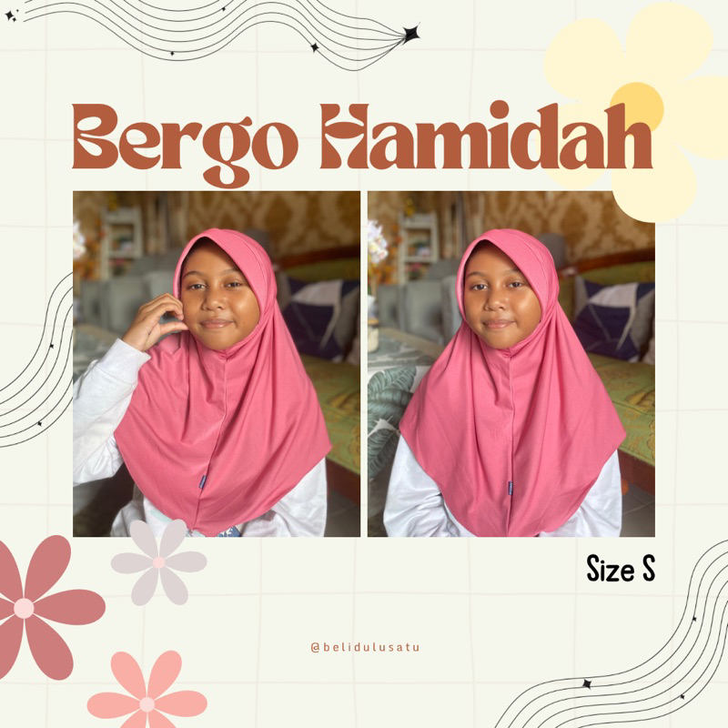 Hijab Bergo Hamidah/Bergo Jersey