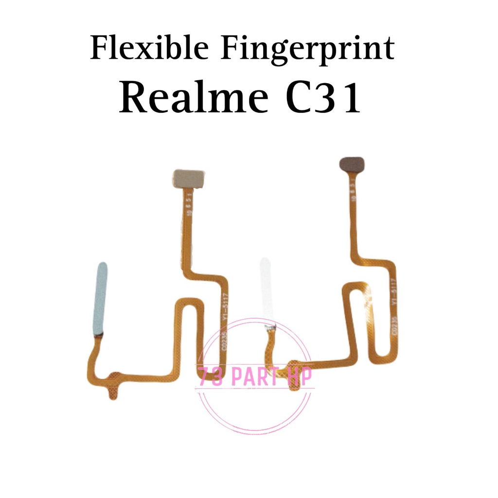 Flexible Fingerprint Realme C31 / RMX3501 - Flexibel Fleksibel Fleksible Fx Tombol Button Sensor Sid