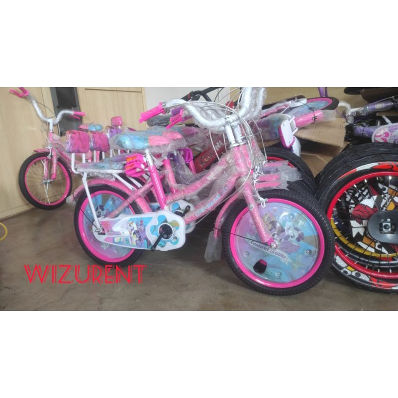 sepeda anak perempuan 18 inch little pony