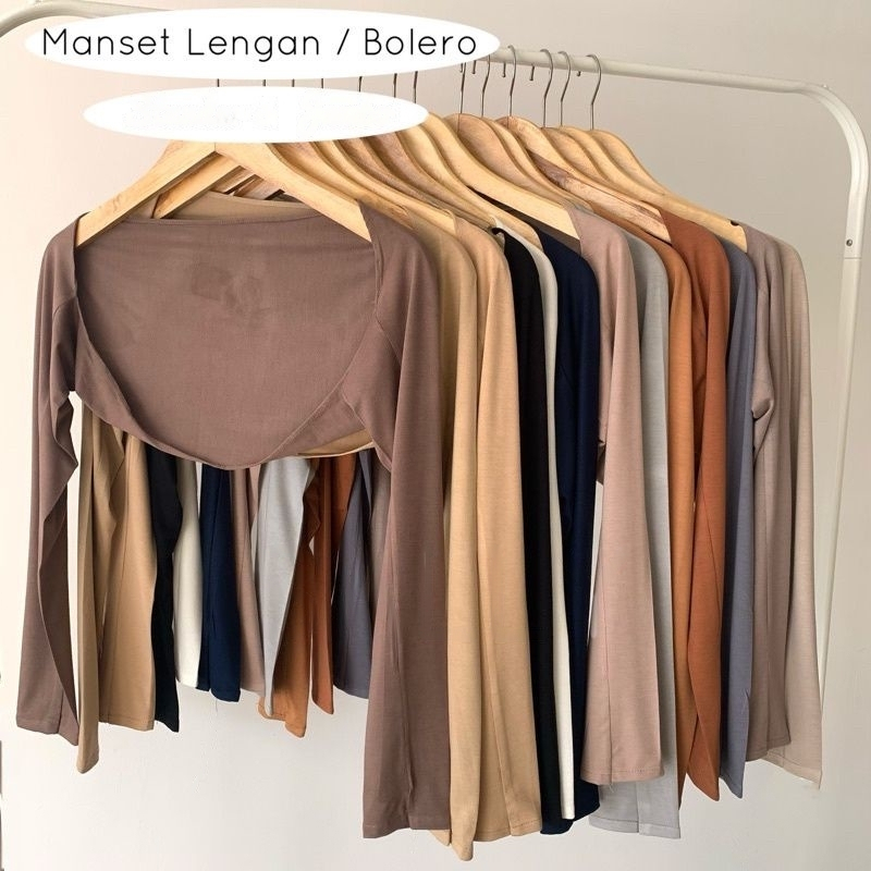 Manset Tangan Sambung Balero Kaos Dalaman Baju Muslim Wanita Handsock Tangan Sambung Wanita
