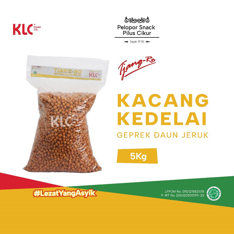 

Kacang Kedelai Geprek 5kg Tjang-Ro Geprek Daun Jeruk KLC Snack / Makanan Ringan