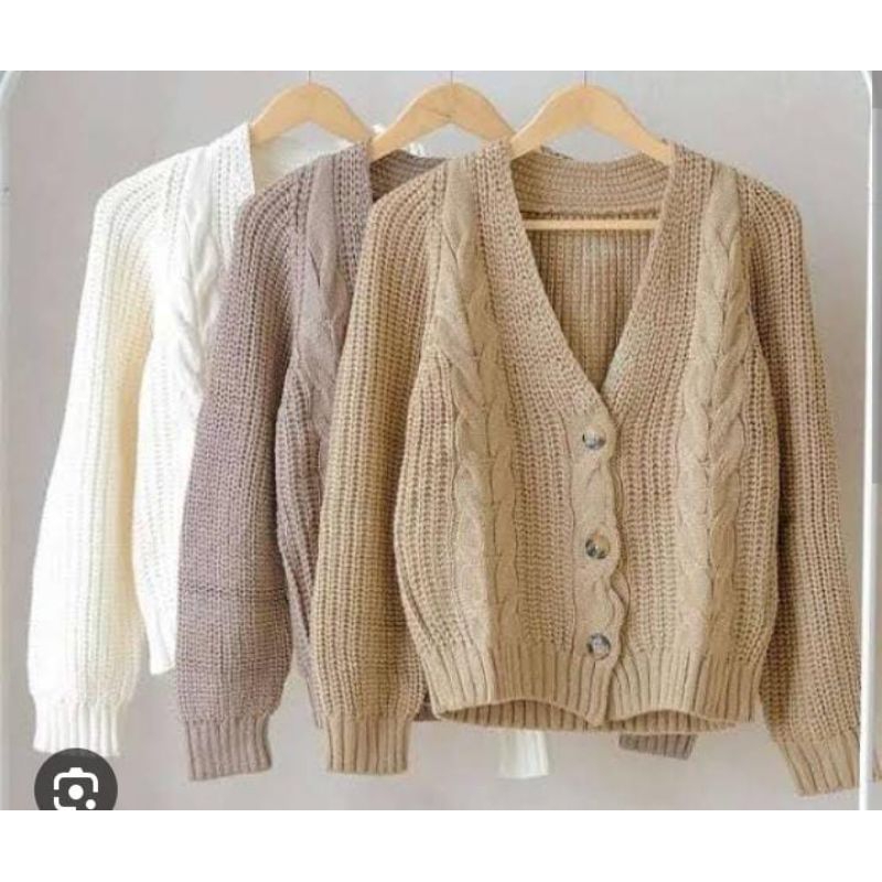 Paket cardigan tebal dewasa (Swo hongyang)