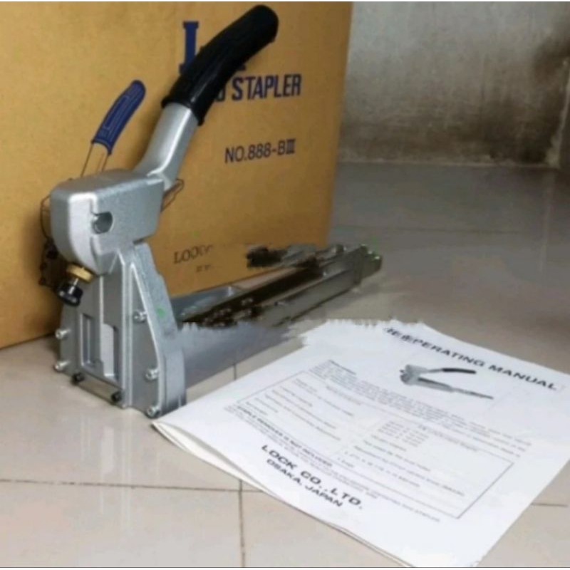 

Lock Hand Stapler 15mm Ori Javan/Alat staples karton Dan Kardus