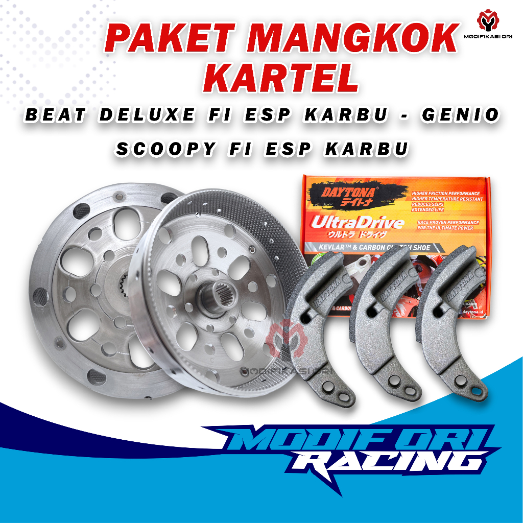 LF Kampas Ganda Daytona Racing BEAT FI ESP Mangkok Kampas Ganda CARTEL Beat Scoopy fi esp karbu