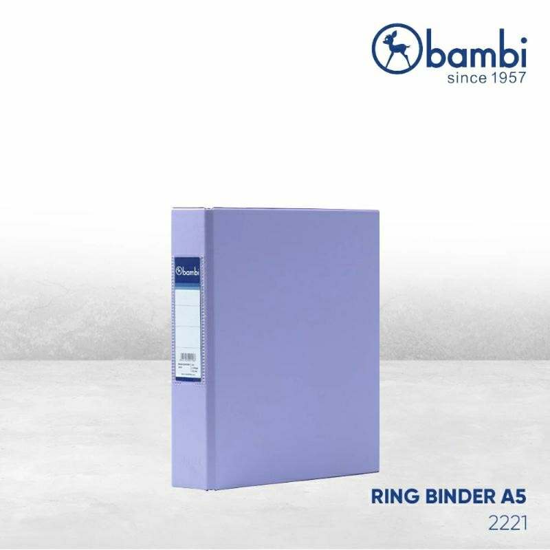 

[SECOND/PRELOVED] READY BINDER BAMBI A5 2 RING - PASTEL PURPLE