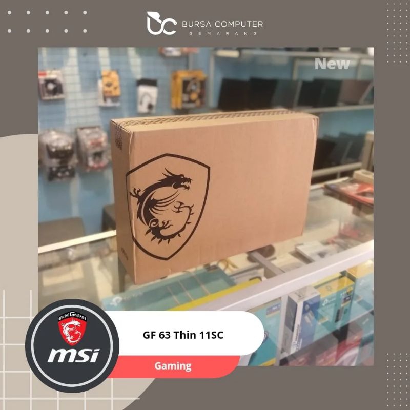 Laptop MSI GF63 Thin 11SC | Core i5 11400H 8GB 512GB GTX1650