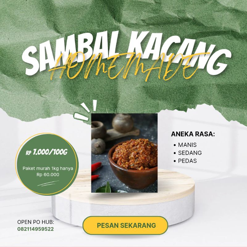 

SAMBAL KACANG TANAH HOMEMADE