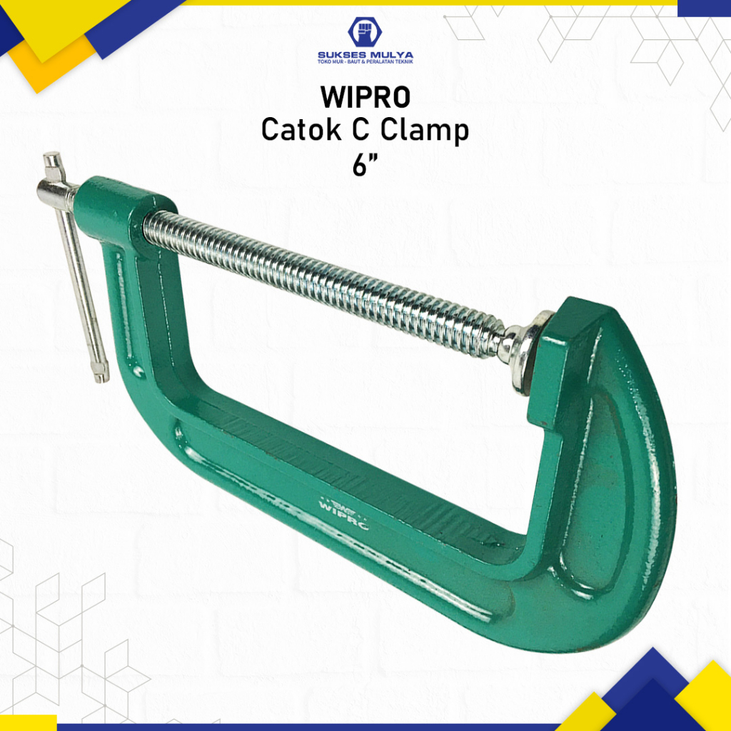 WIPRO Catok C 6" Catok G Penjepit Klem Kayu