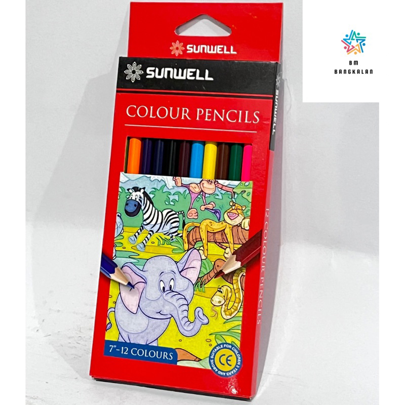 

Pensil Warna SUNWELL 12w Panjang
