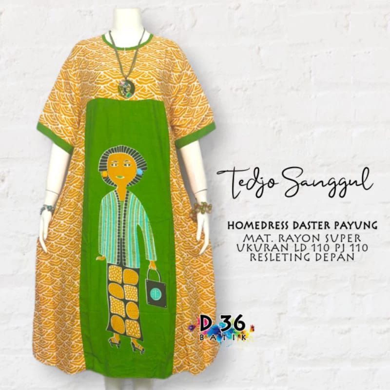 SEMERBAK BATIK ORI SEKDRES DASTER PAYUNG TEJO SANGGUL HOMEDRESS KEKINIAN DASTER TERBARU DASTER BUSUI