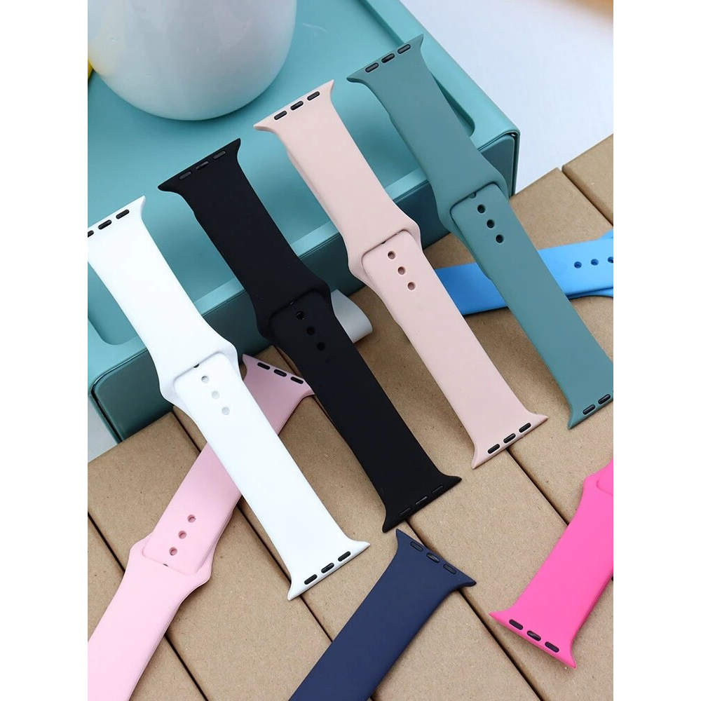 Apples series rubber Original Silicone Strap for apple watch series 8 7 45mm 41mm 49mm ULTRA iwatch 
