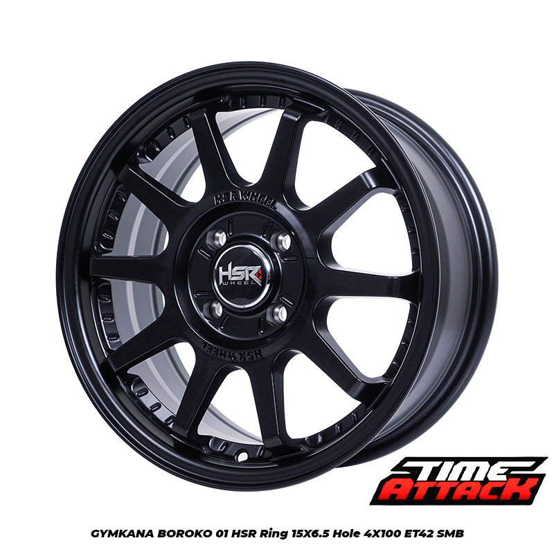 Velg Racing R15 Untuk Mobil Brio Satya Merk HSR Tipe Gymkana Boroko 01