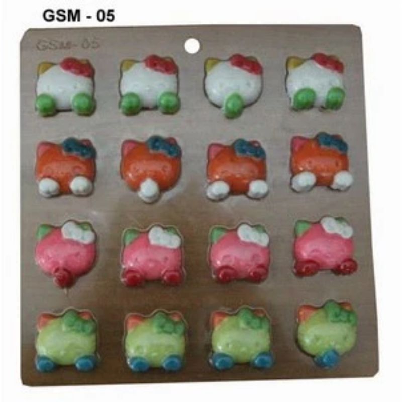 Cetakan Mika Coklat Fondant Puding Hello Kitty