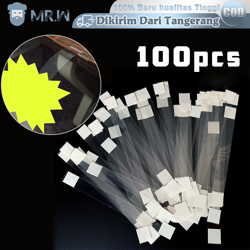 Mika Display Kartu Promo 100pcs Wobbler Promosi 14cm Mika Label Harga Rak Toko