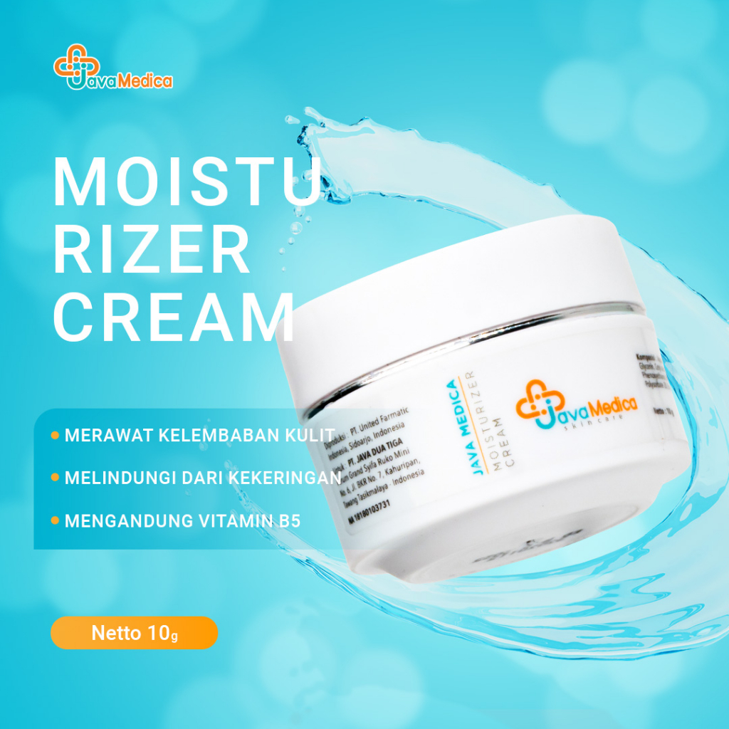 Moisturizer Cream Java Medica - Krim Iritasi & Pelembab Kulit Wajah