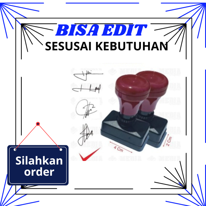 

STEMPEL TANDA TANGAN UKURAN SEDANG
