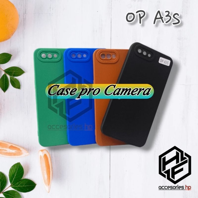 Softcase pro camera Oppo A3s Silikon case casing macaron Candy Case Full Color 3D Silikon Karet TPU